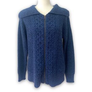 St John’s Bay Blue CableKnit Sweater
